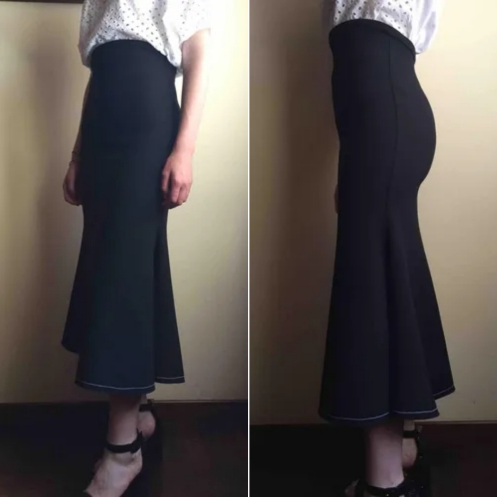 Ellery Siren Skirt In Bordeaux Size 0 - Picture 6 of 7